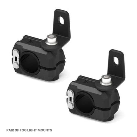 Auto Engina Universal Fit Motorcycle Fog Light Mounts Set with 19mm to 27mm TPU grips and adjustable aluminium brackets