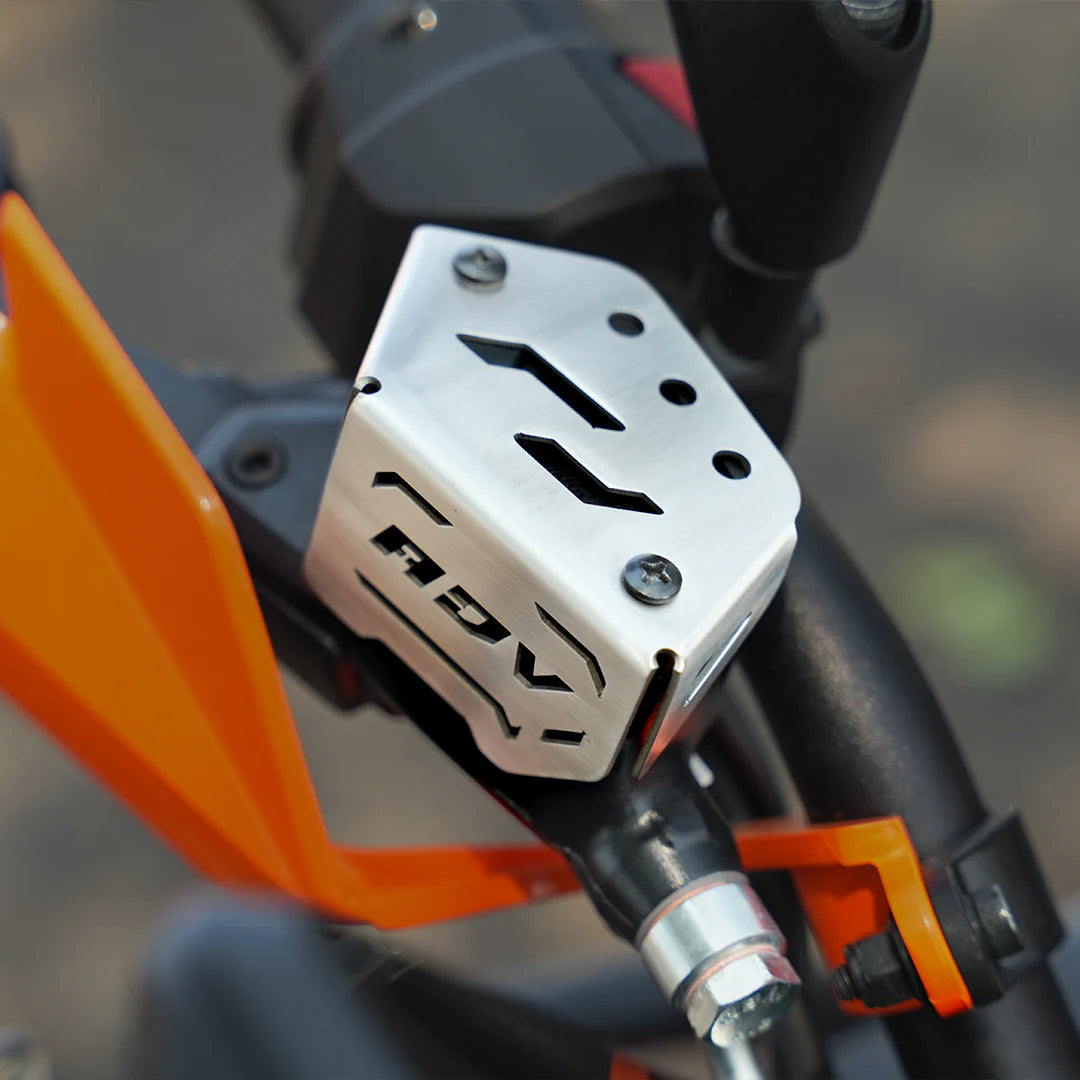 Moto Torque Stainless Steel Front Master Cylinder Guard for 2025 KTM 390 Adventure / Adventure X – Brake Protection Upgrade