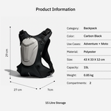 Vantora Flux 10L Hydration Backpack with 2L Water Bladder – Lightweight Hydration Pack for Cycling, Hiking, Running & Motorcycle Riding