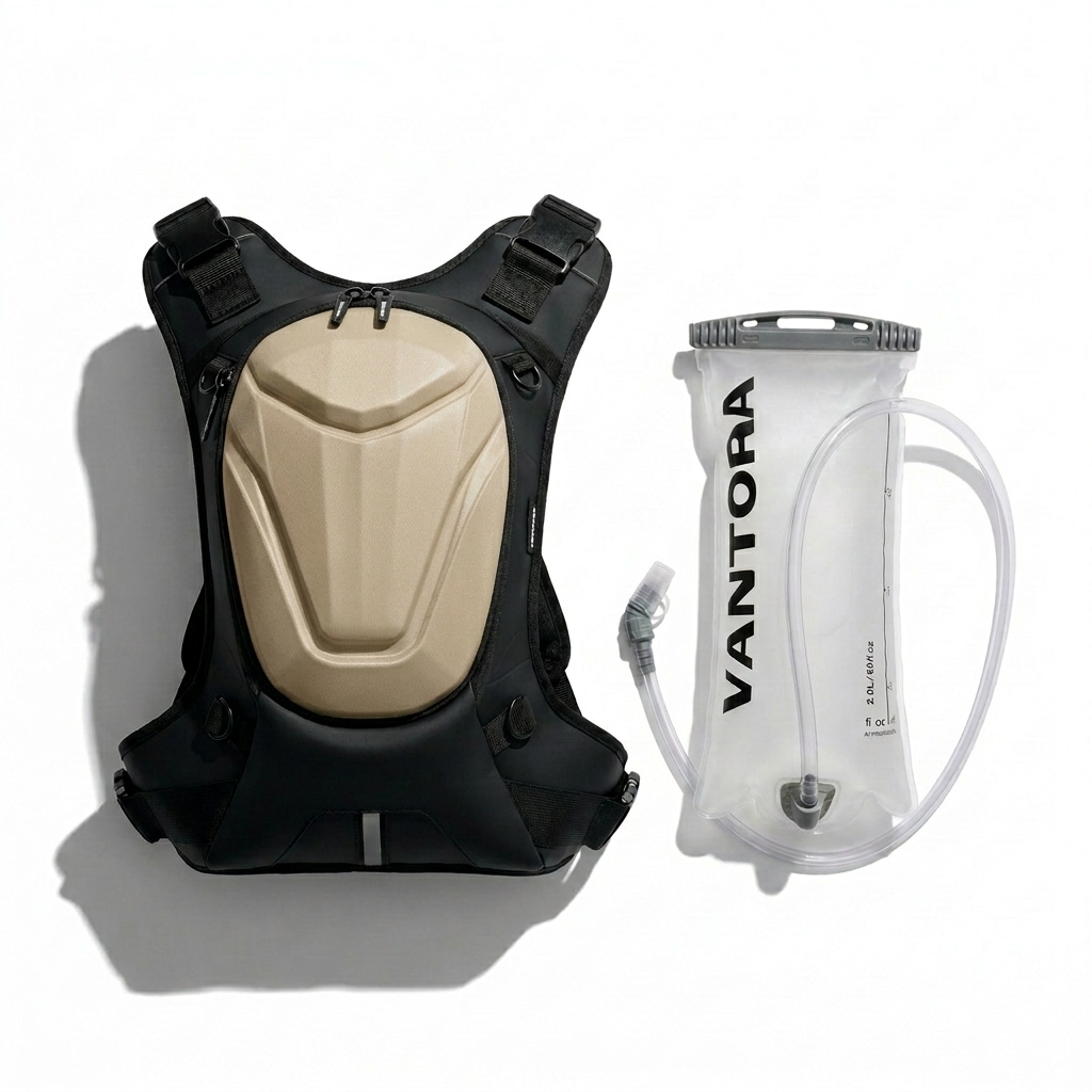 Vantora Flux 10L Hydration Backpack with 2L Water Bladder – Lightweight Hydration Pack for Cycling, Hiking, Running & Motorcycle Riding