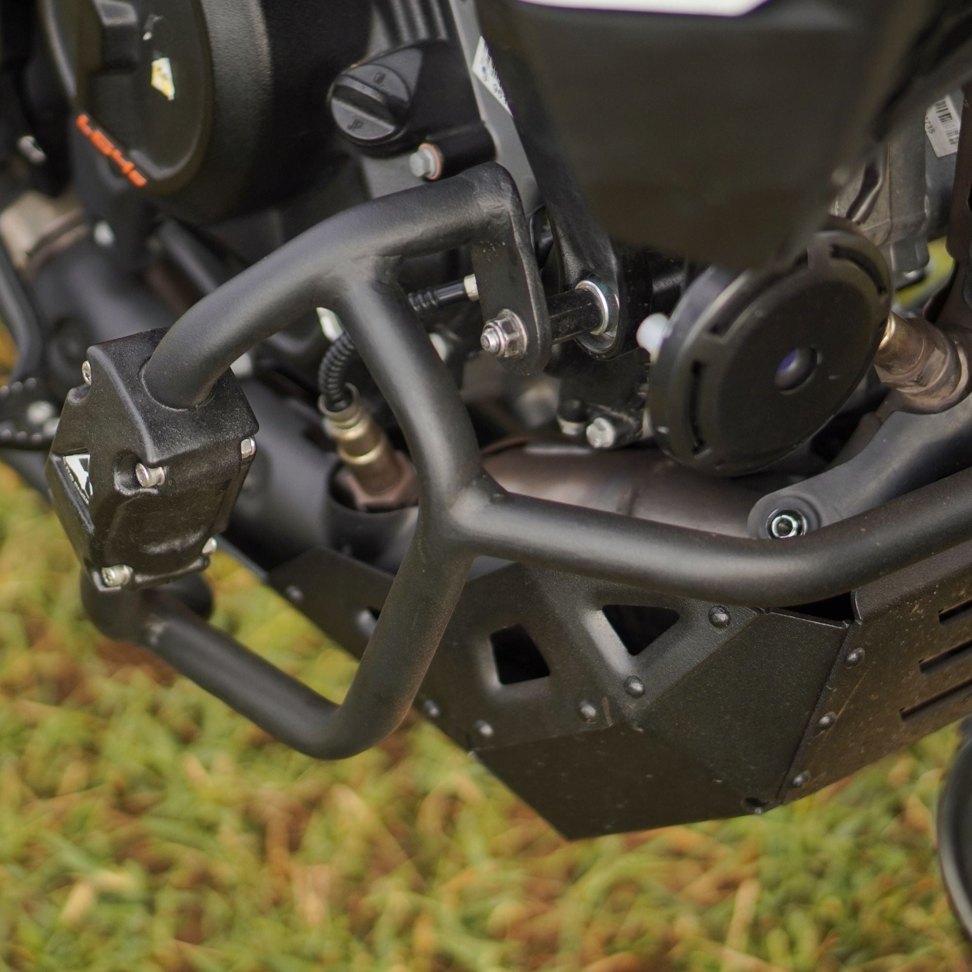 Auto Engina Textured Matte Black Crash Guard for 2025 KTM 390 Adventure R X S with Tank and Engine Protection