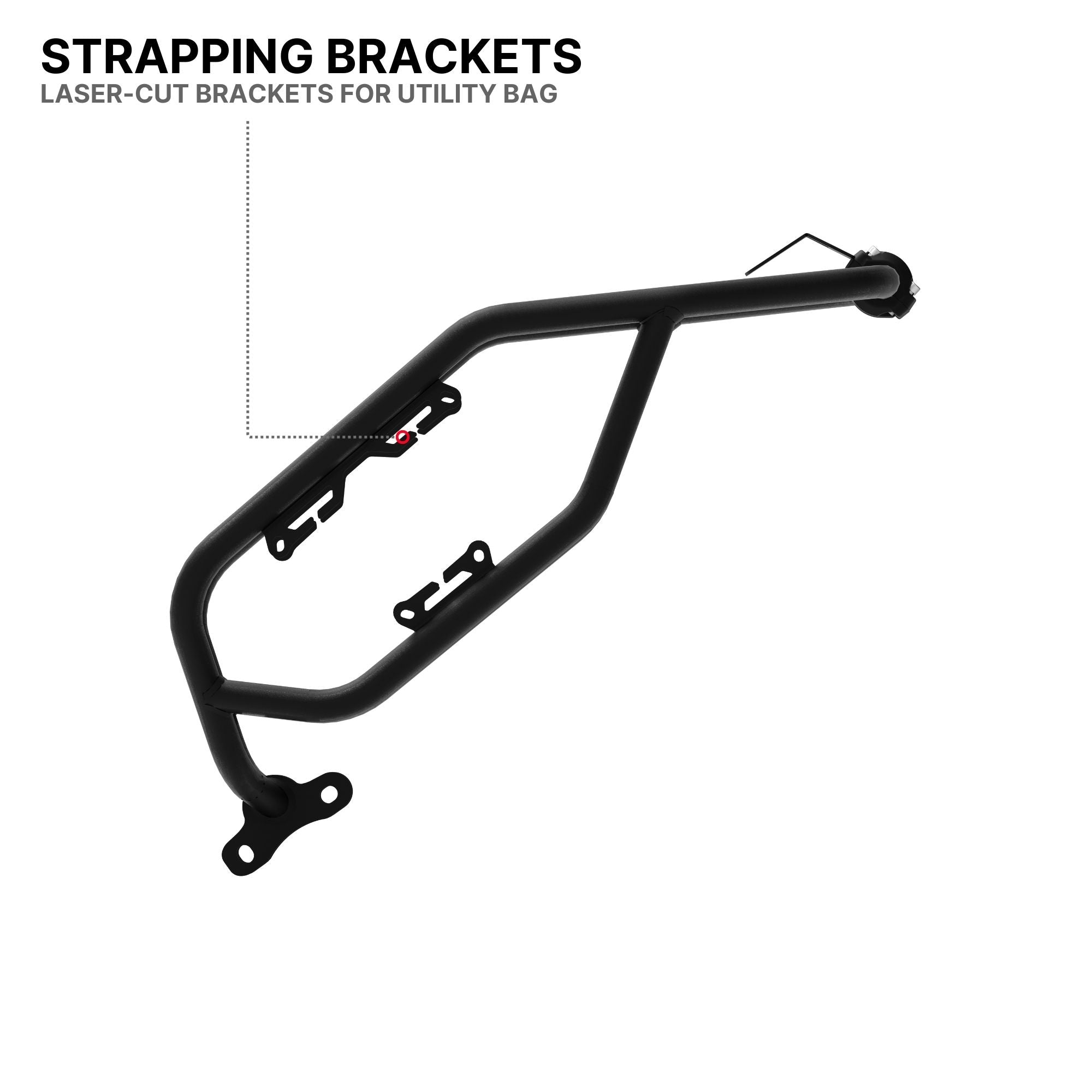 Auto Engina Textured Matte Black Crash Guard for 2025 KTM 390 Adventure R X S with Tank and Engine Protection
