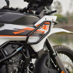 Auto Engina Textured Matte Black Crash Guard for 2025 KTM 390 Adventure R X S with Tank and Engine Protection