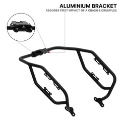 Auto Engina Textured Matte Black Crash Guard for 2025 KTM 390 Adventure R X S with Tank and Engine Protection