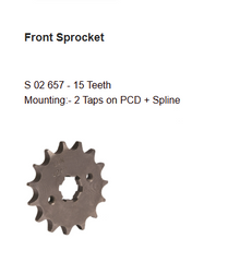 Brass Chain and Sprocket Kit NORC 235 for Suzuki Gixxer 150 SF 15T 45T 132 Links