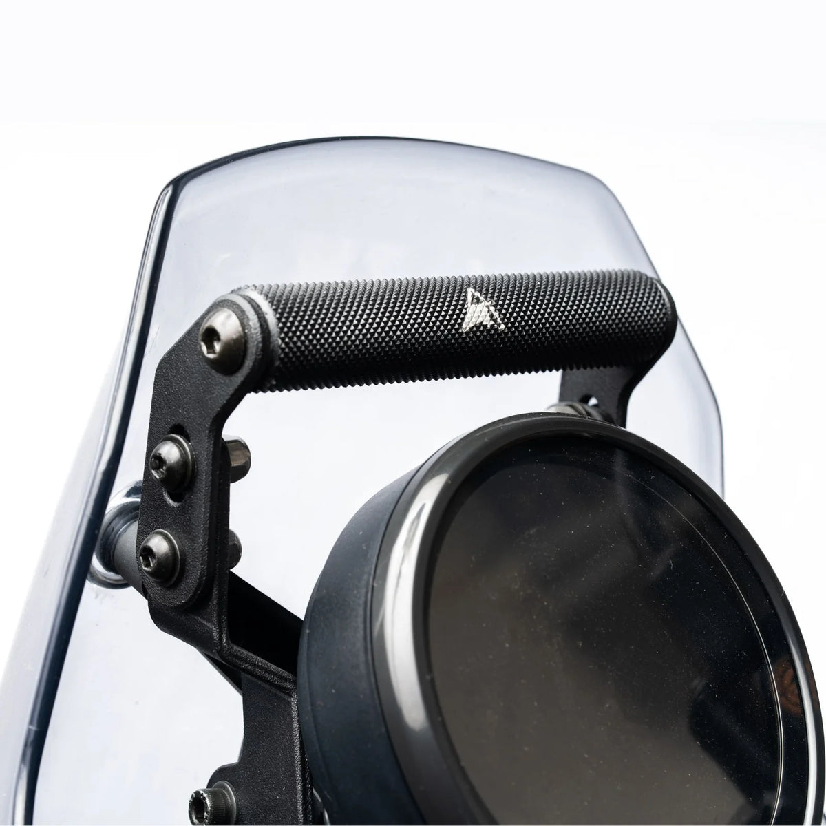 Auto Engina Adjustable GPS Mount installed on Royal Enfield Himalayan 450 motorcycle cockpit