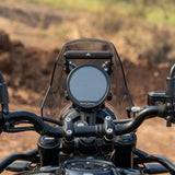 Auto Engina Adjustable GPS Mount installed on Royal Enfield Himalayan 450 motorcycle cockpit