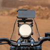 Auto Engina Adjustable GPS Mount installed on Royal Enfield Himalayan 450 motorcycle cockpit