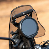Auto Engina Adjustable GPS Mount installed on Royal Enfield Himalayan 450 motorcycle cockpit