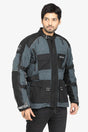 Lone Ranger Wayfarer Grey Cordura Touring Motorcycle Riding Jacket with SAS-TEC Level 2 Armor