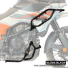 Auto Engina Gloss Black Crash Guard for 2025 KTM 390 Adventure R X S with 22mm Steel Tank and Engine Protection