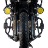 Auto Engina Crash Guard Leg Guard with integrated sliders for Royal Enfield Himalayan 450 in textured black finish
