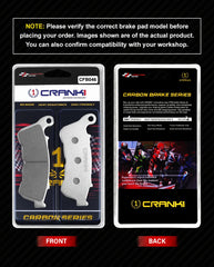 CRANK1 CFB046 carbon front brake pads for Harley Sportster XL Custom 1200 2014-2016