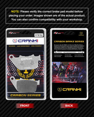 CRANK1 CFB783 carbon rear brake pads for Harley Davidson Sportster Forty Eight 2011-2013