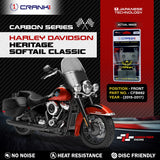 CRANK1 CFB692 carbon front brake pads for Harley Davidson Heritage Softail Classic 2015-2017