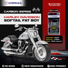 CRANK1 CFB692 carbon front brake pads for Harley Davidson Softail Fat Boy 2018 onwards