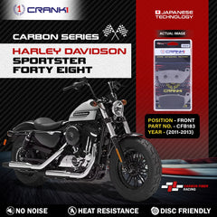 CRANK1 CFB183 carbon front brake pads for Harley Davidson Sportster Forty Eight 2011-2013