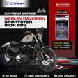 CRANK1 CFB452 carbon rear brake pads for Harley-Davidson Sportster Iron 883 2014-2017