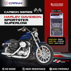 CRANK1 CFB783 carbon rear brake pads for Harley Sportster