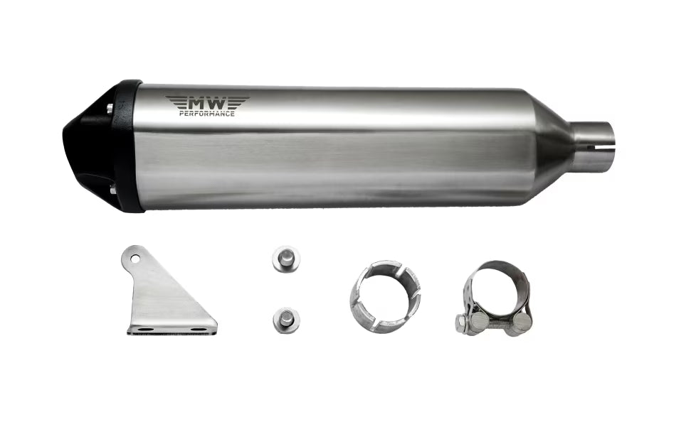 Motowings Throb exhaust Royal Enfield Himalayan 411 deep bass performance slip on exhaust