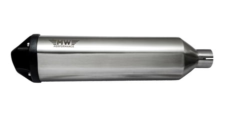 Motowings Trident steel polish exhaust Royal Enfield Interceptor 650 Continental GT 650 slip on performance exhaust