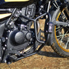 Auto Engina Crash Guard Leg Guard with integrated sliders for Royal Enfield Himalayan 450 in textured black finish