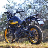 Auto Engina Crash Guard Leg Guard with integrated sliders for Royal Enfield Himalayan 450 in textured black finish
