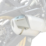 Auto Engina Silver Exhaust Heat Shield Extender for Royal Enfield Himalayan 450 Saddle Bag Protection