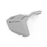 Auto Engina Silver Exhaust Heat Shield Extender for Royal Enfield Himalayan 450 Saddle Bag Protection
