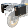 Auto Engina 72L Black Aluminium Panniers for Royal Enfield Himalayan 450 Adventure Touring Motorcycle
