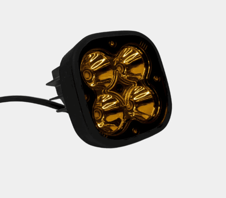 HJG ORIGINAL LED Foglight H4 50W For All Motorcycles (Low and High Beam Bulbs (White) AC/DC 50Watt 3 Side Chip) - Type H4