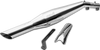 Silver Stallion Drift performance exhaust for Honda CB350 silver textured black brushed