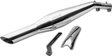 Silver Stallion Drift performance exhaust for Honda CB350 silver textured black brushed