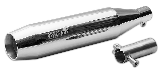 Silver Stallion Drift performance exhaust for Honda CB350 Hness silver