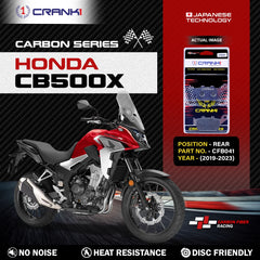 CRANK1 CFB041 carbon rear brake pads for Honda CB500X 2019–2023