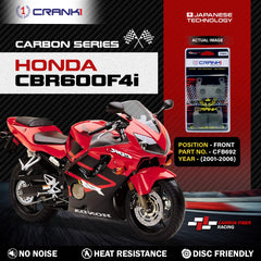 CRANK1 CFB692 carbon front brake pads for Honda CBR600F4i 2001-2006