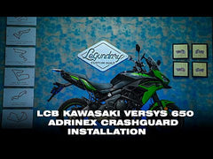 Legundary Custom Adrinex Crash Guard for Kawasaki Versys 650 Black Mild Steel Engine Protection Frame