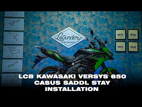 Legundary Custom Casus Saddle Stay for Kawasaki Versys 650 Black Mild Steel Pannier Support