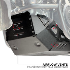 Auto Engina Bash Plate for 2025 KTM 390 Adventure R X S 2.5mm Aluminium Engine Guard Textured Black