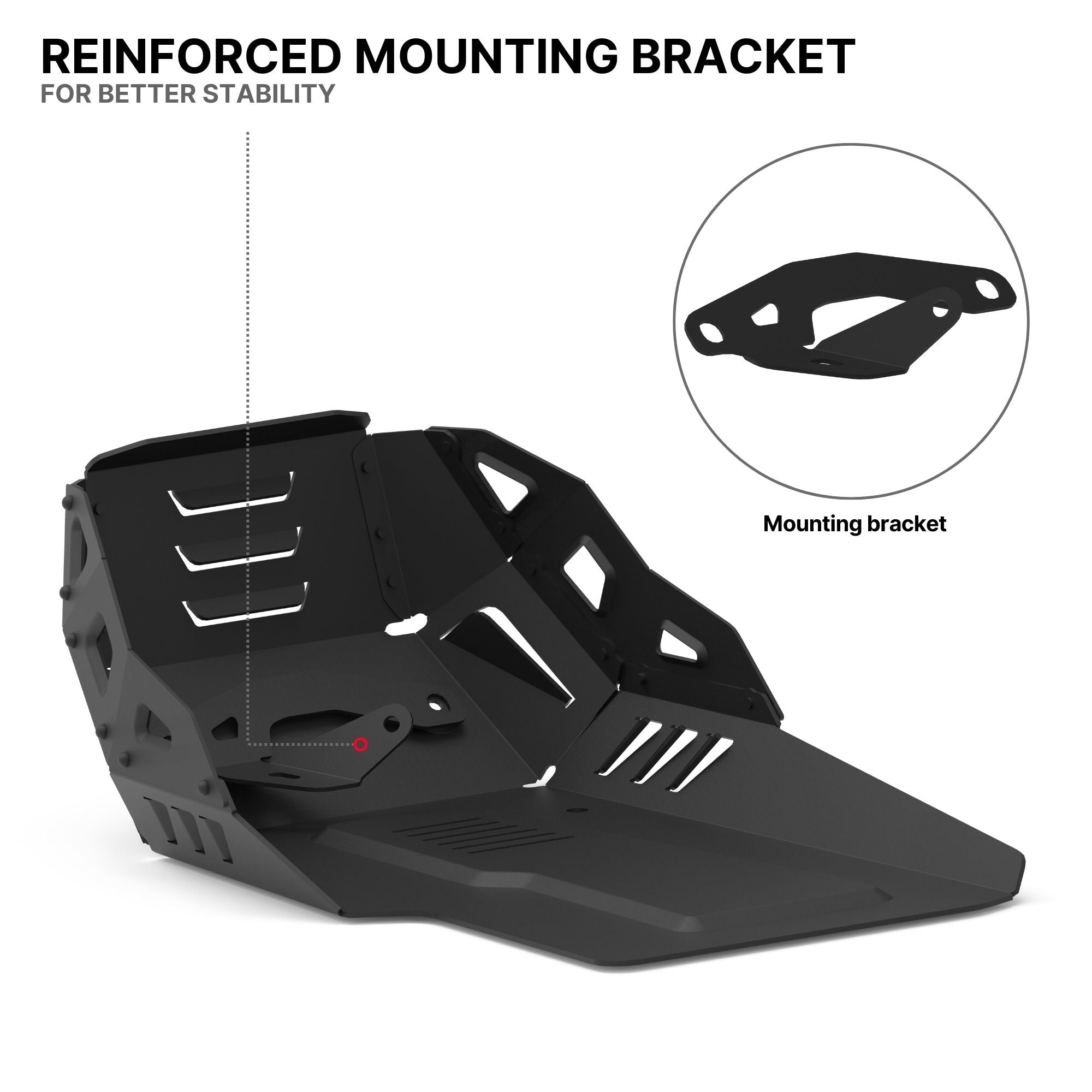 Auto Engina Bash Plate for 2025 KTM 390 Adventure R X S 2.5mm Aluminium Engine Guard Textured Black