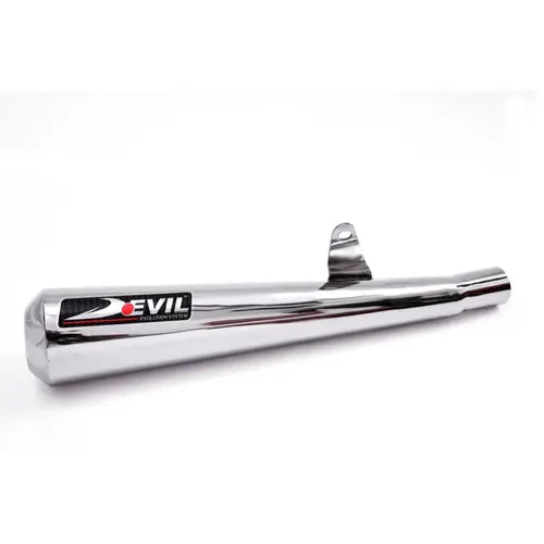 Devil Evolution slip-on exhaust set for Royal Enfield Interceptor 650 and Continental GT 650 stainless steel megaphone silencers