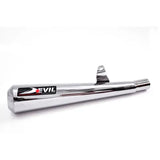 Devil Evolution slip-on exhaust set for Royal Enfield Interceptor 650 and Continental GT 650 stainless steel megaphone silencers