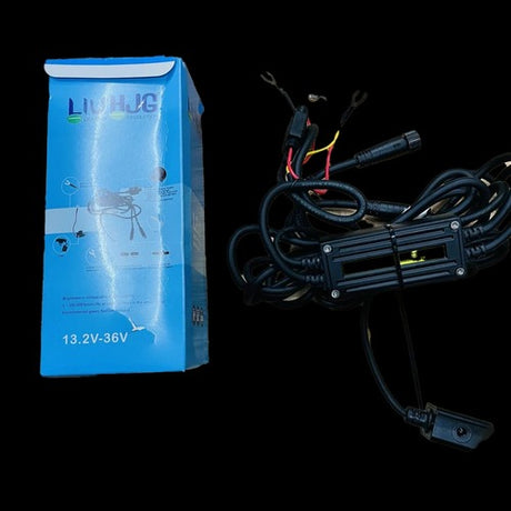 HJG Original 70W CREE 140W Dual Color Yellow/White LED Fog Lights with Wiring Harness Kit light brightness output controller switch Yellow Filter Cap Waterproof Light for Bikes, Cars, Jeeps Yellow Filter Cap