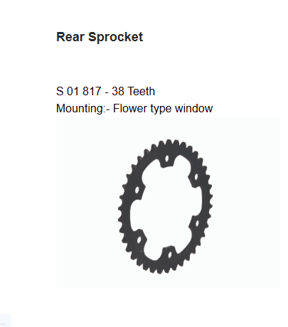 Brass Chain and Sprocket Kit 15T 38T 100 Links for Royal Enfield Continental GT 650 Interceptor 650 HAXRC 323NF