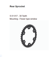 Brass Chain and Sprocket Kit 15T 38T 100 Links for Royal Enfield Continental GT 650 Interceptor 650 HAXRC 323NF