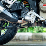 Auto Engina Centre Stand for TVS Apache RTX 300 Heavy Duty Mild Steel Motorcycle Stand Black