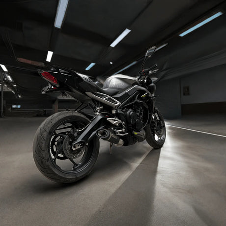 Outlaw 2.0 stainless steel full system exhaust for Triumph Street Triple 765 2023 2024 2025