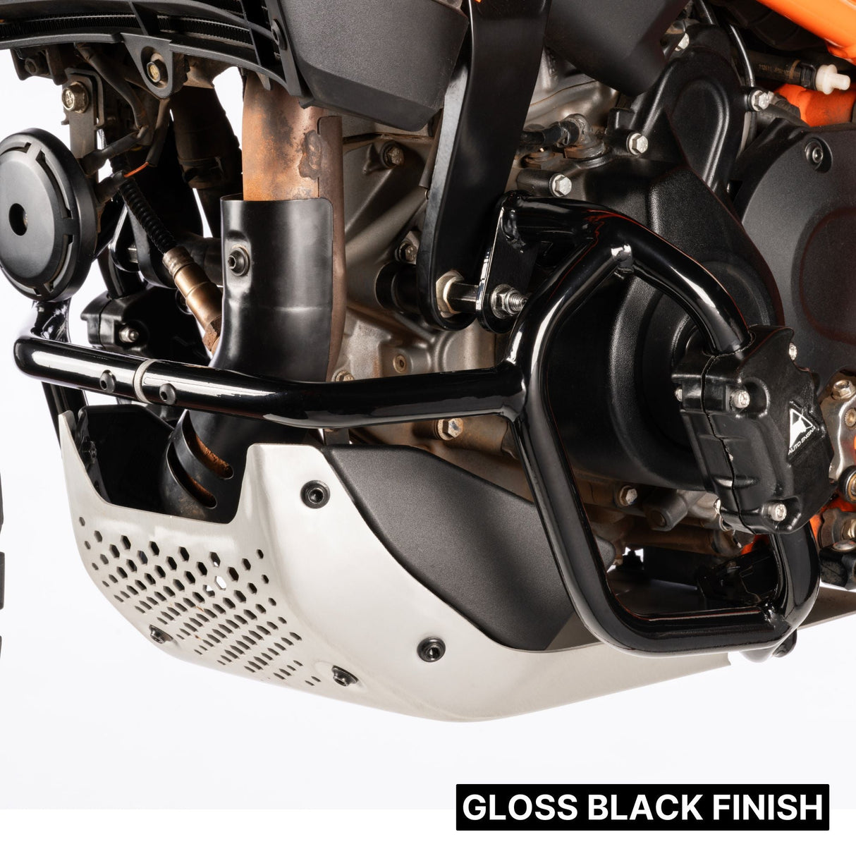 Auto Engina Engine Guard for 2026 KTM 390 Enduro R with 22mm Mild Steel Tubes and Integrated Nylon Sliders