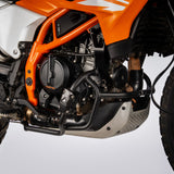 Auto Engina Engine Guard for 2026 KTM 390 Enduro R with 22mm Mild Steel Tubes and Integrated Nylon Sliders
