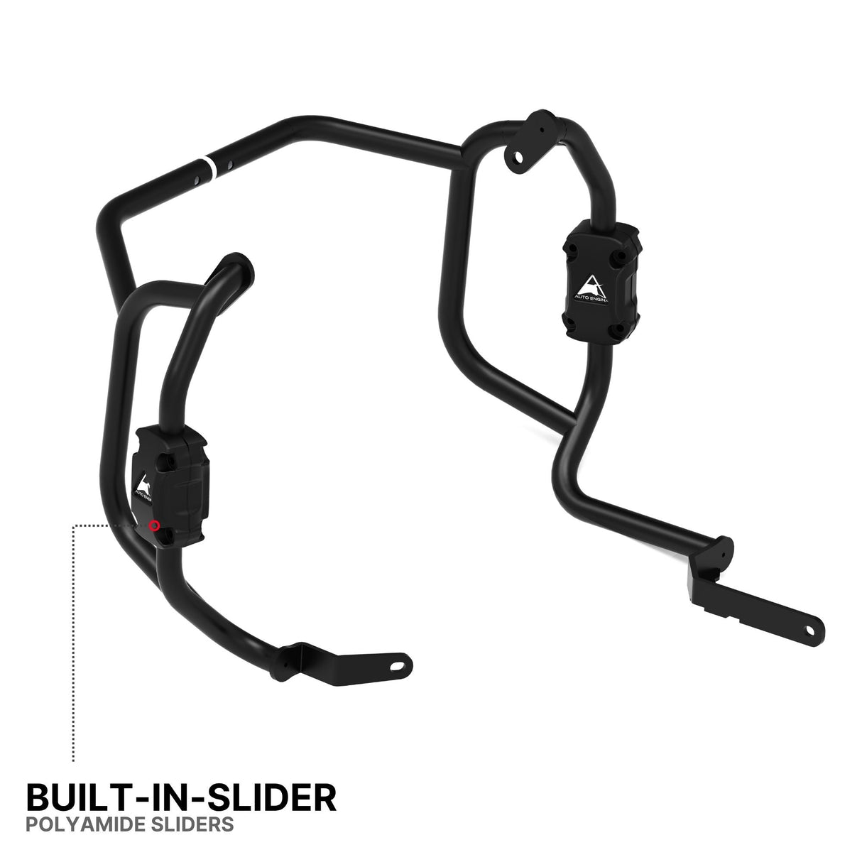 Auto Engina Engine Guard for 2026 KTM 390 Enduro R with 22mm Mild Steel Tubes and Integrated Nylon Sliders